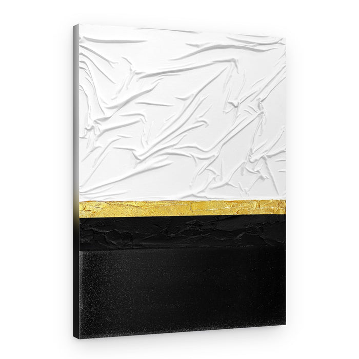 Elegant Gold Black White – Canvas Print