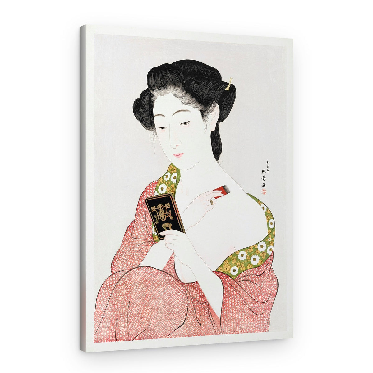 Japanese Woman Applying Powder (1918) – Canvas Print