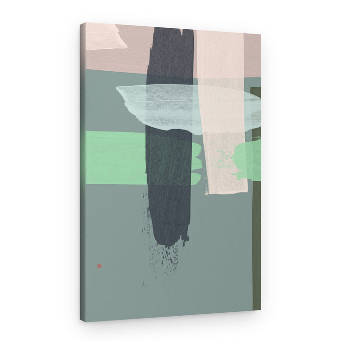 Muted Abstract Strokes – Canvas Print