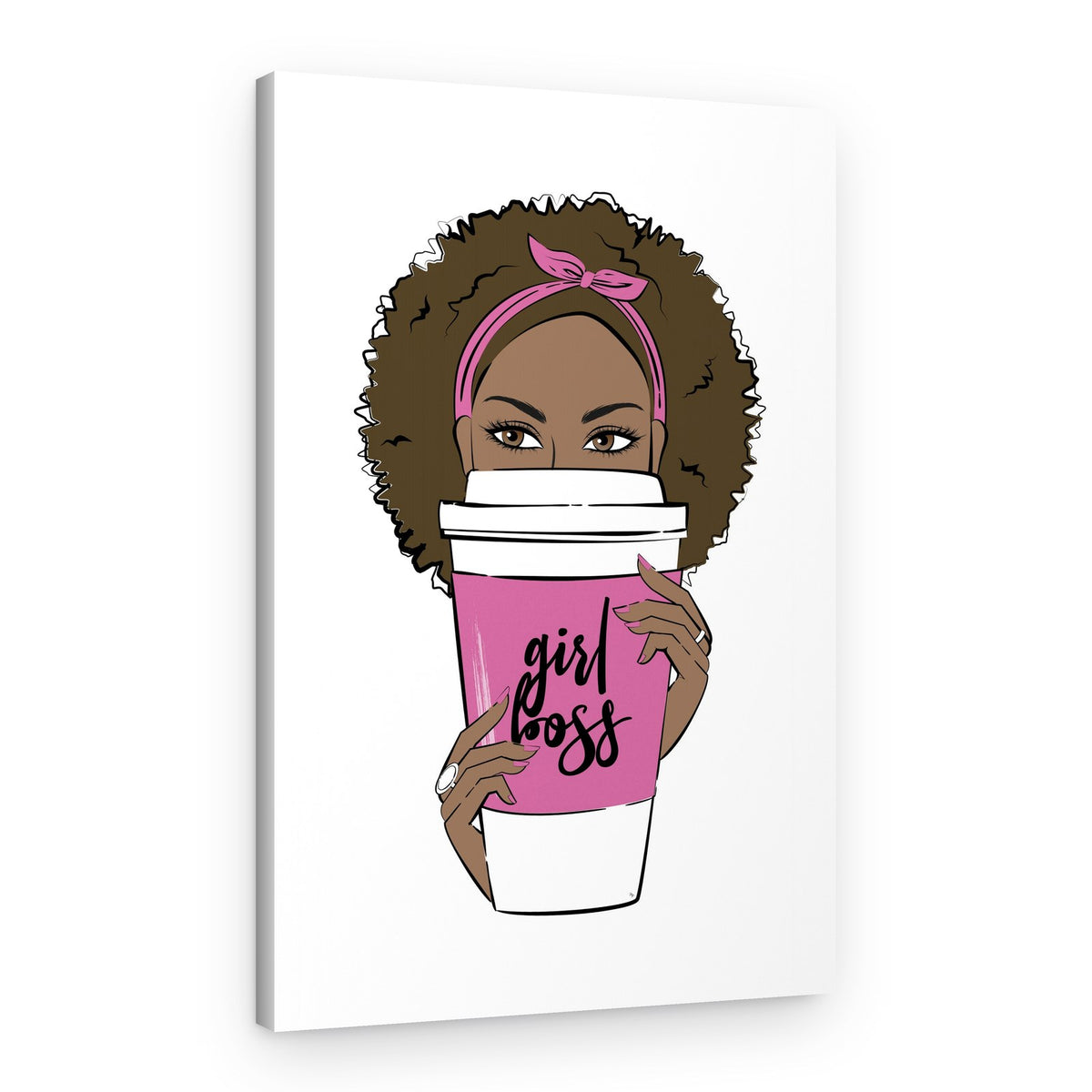 Girl Boss Coffee – Canvas Print