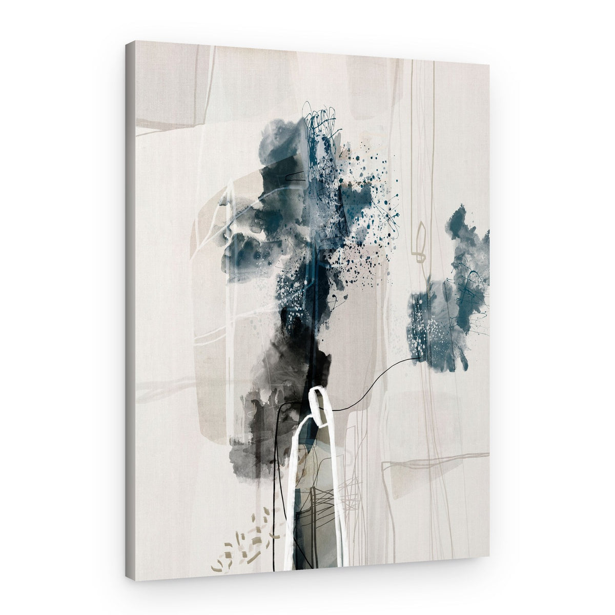 Dynamic Blue Abstract – Canvas Print