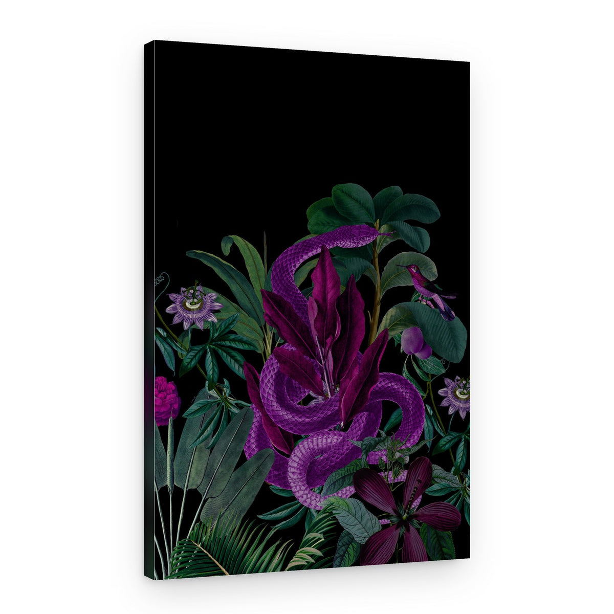 Purple Jungle Serpent – Canvas Print