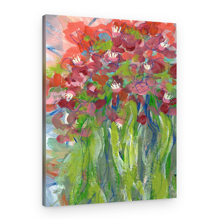 Vibrant Floral Abstract – Canvas Print