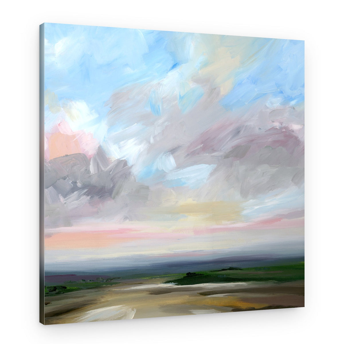 Blush Sky Landscape – Canvas Print