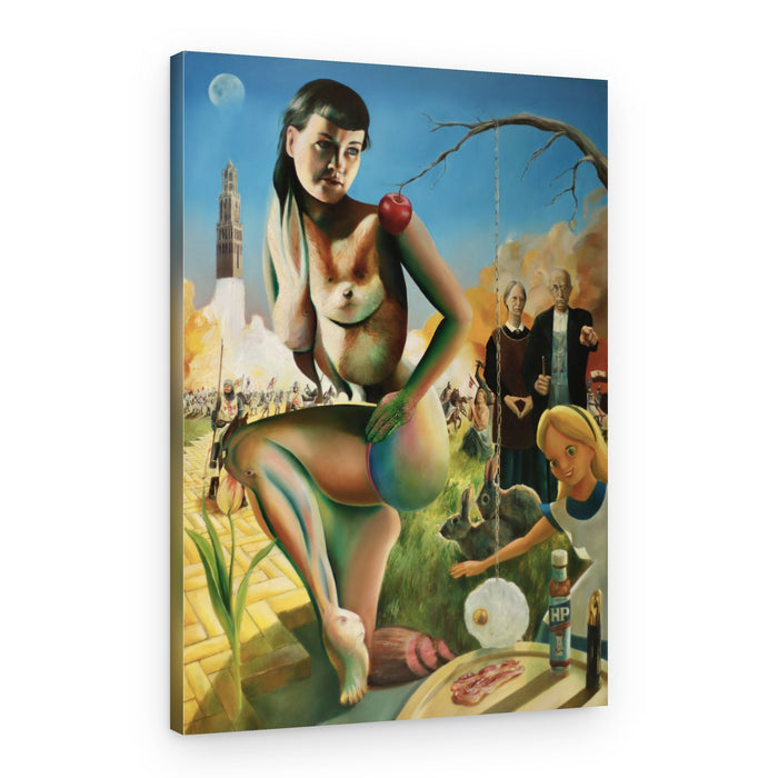 Surreal Nude Fantasy Scene – Canvas Print
