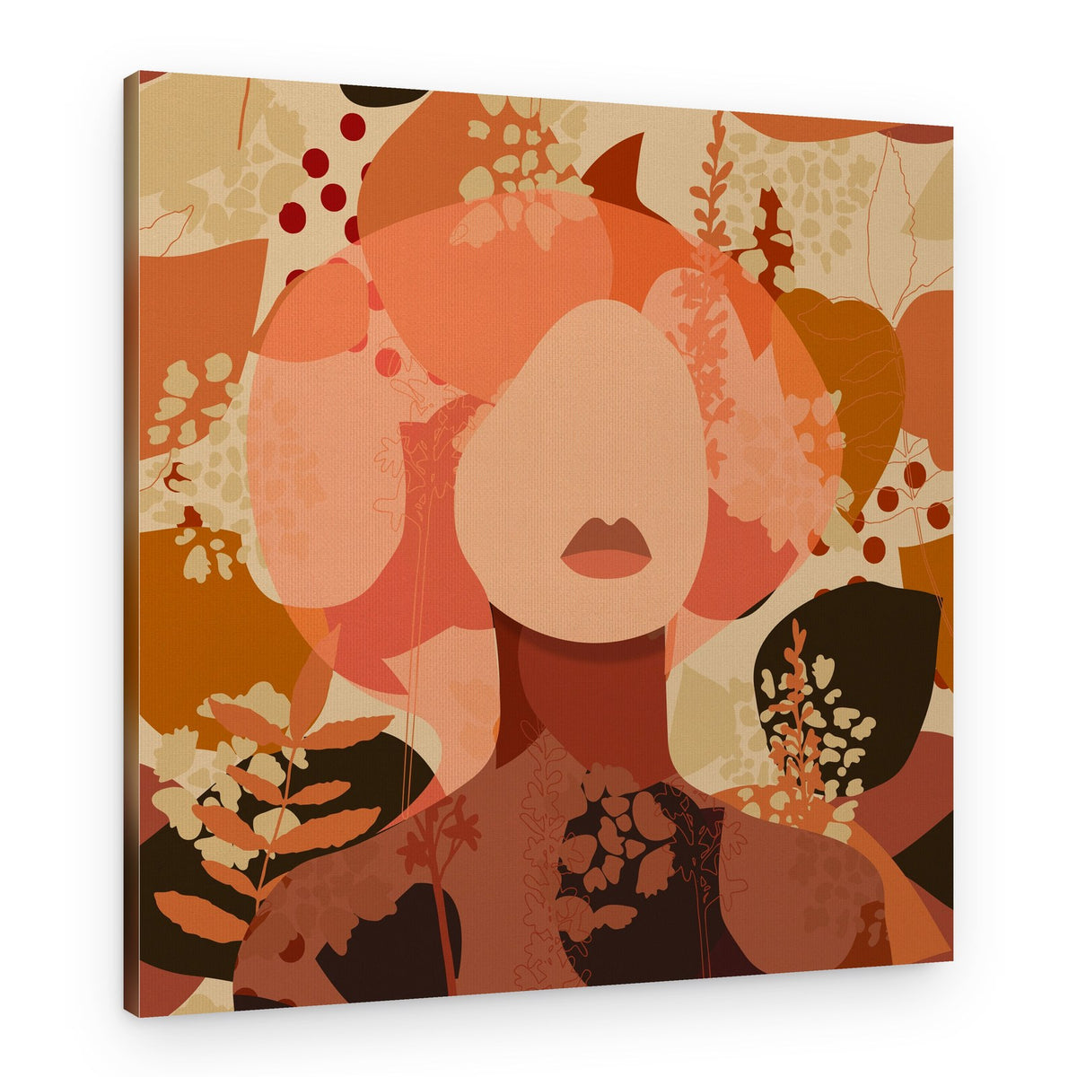 Abstract Autumn Woman – Canvas Print