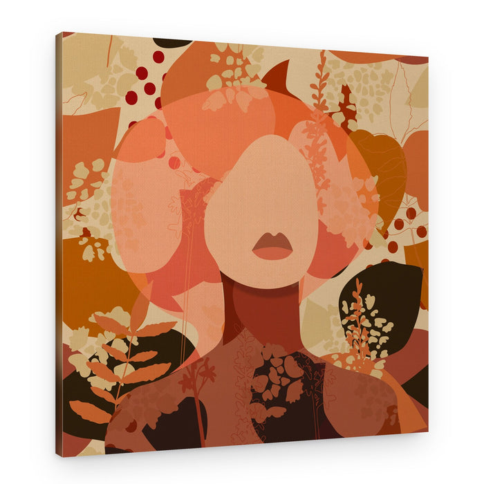Abstract Autumn Woman – Canvas Print