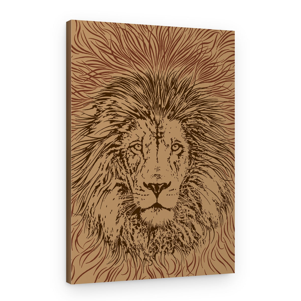 Majestic Lion King – Canvas Print