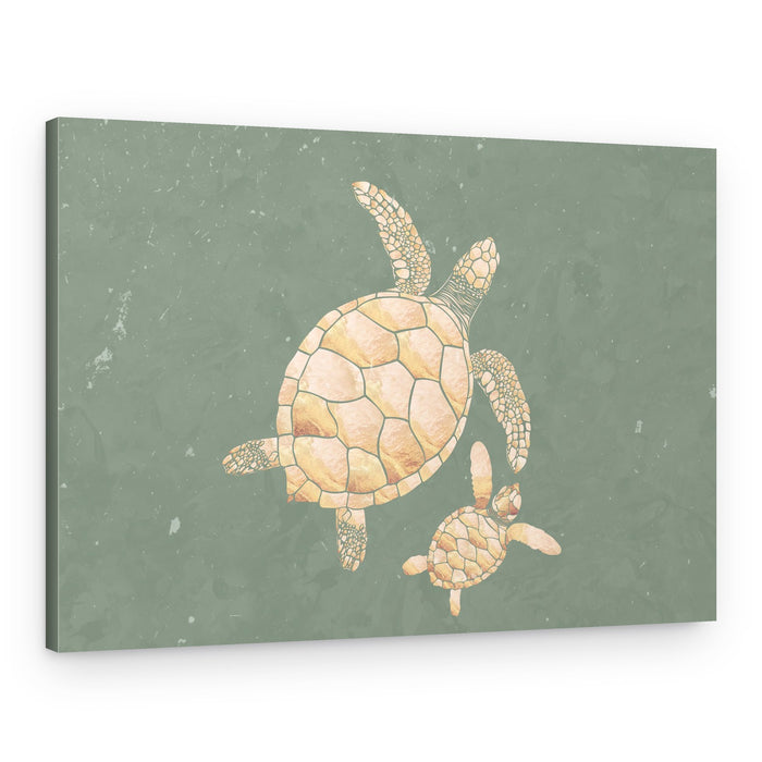 Peaceful Ocean Turtles – Canvas Print