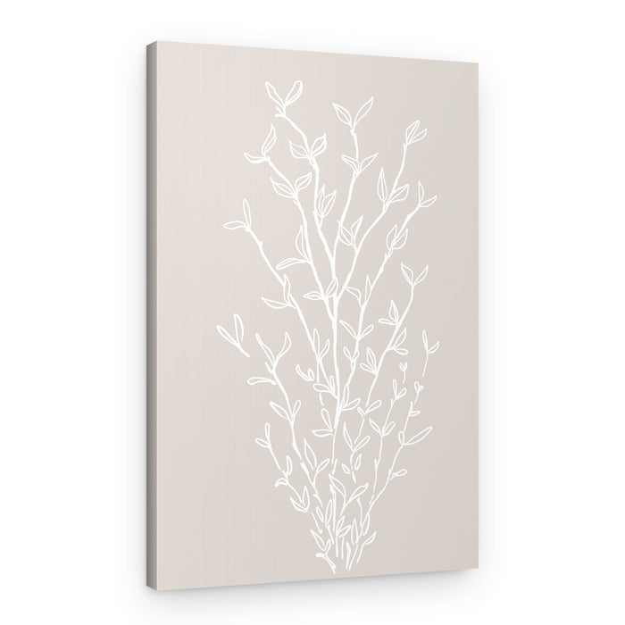 Minimalist Botanical Branches – Canvas Print