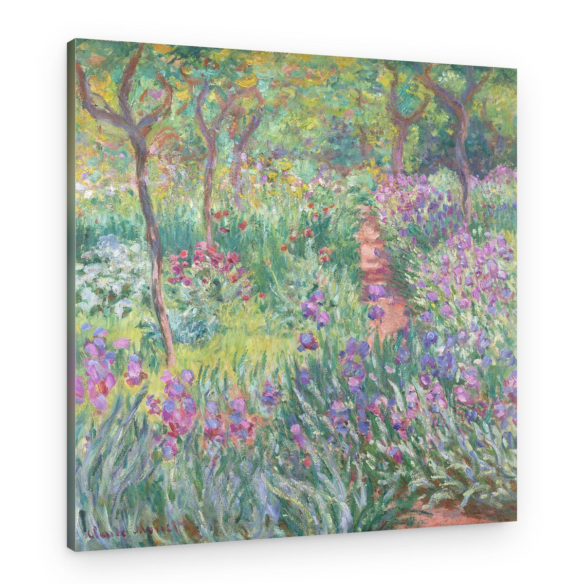 The Artist’s Garden In Giverny (1900) By Claude Monet – Canvas Print