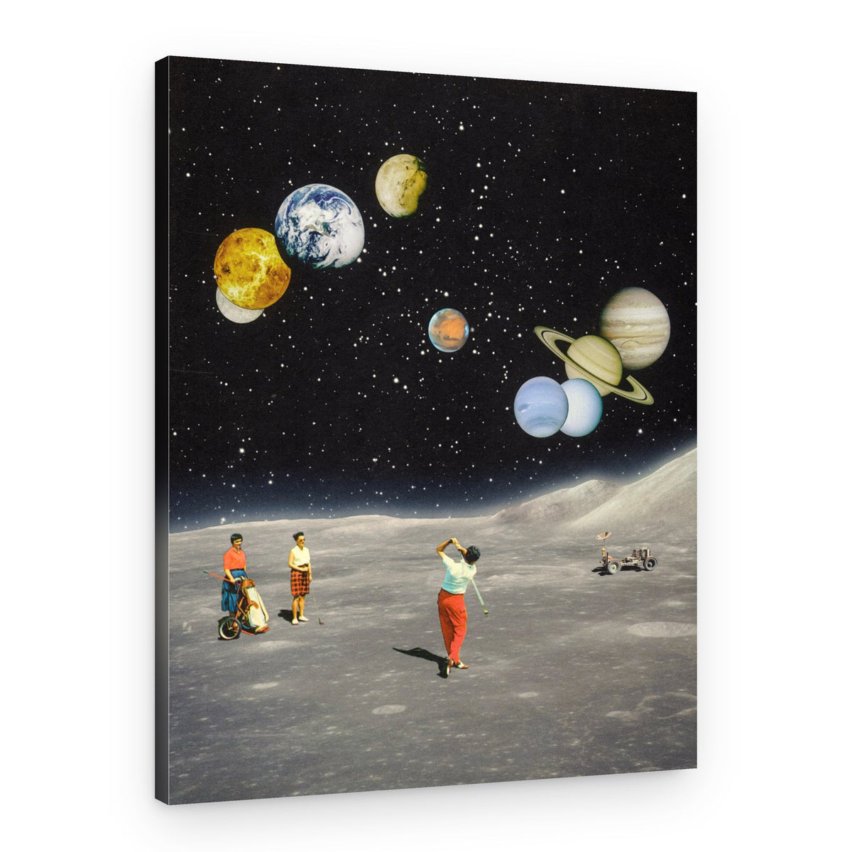 Space Golf – Canvas Print