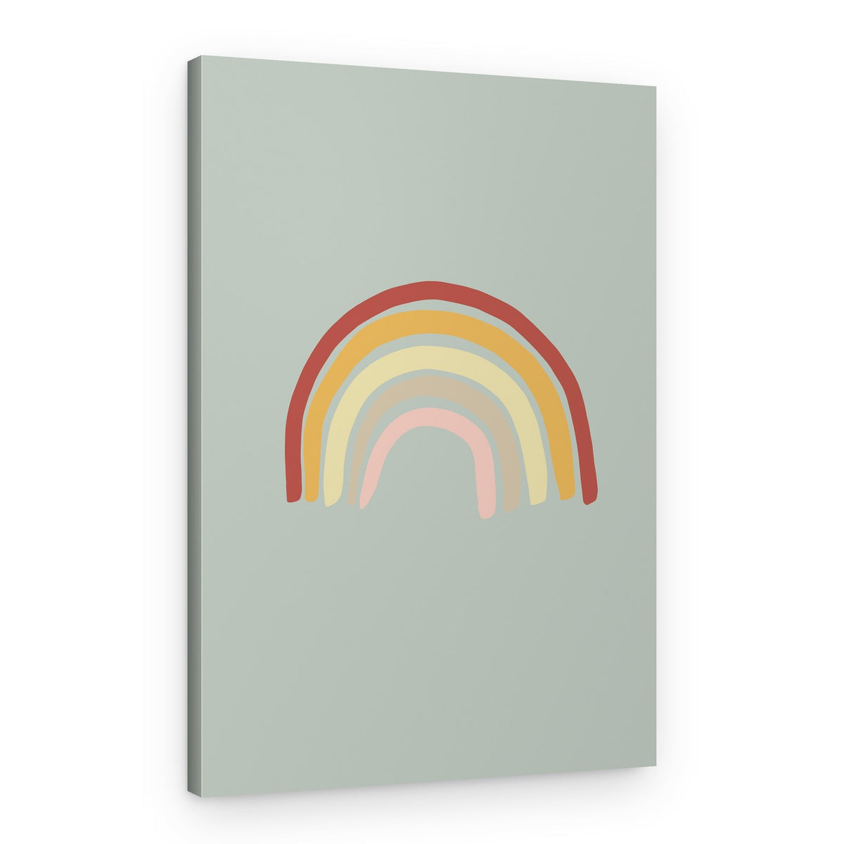Muted Boho Rainbow – Canvas Print