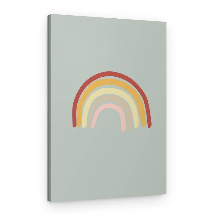 Muted Boho Rainbow – Canvas Print