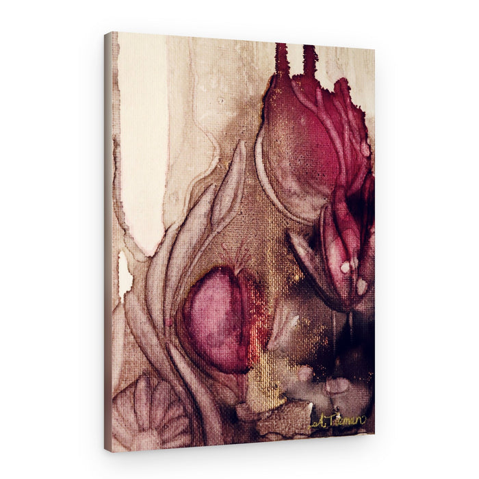 Dreamy Gold Tulips – Canvas Print
