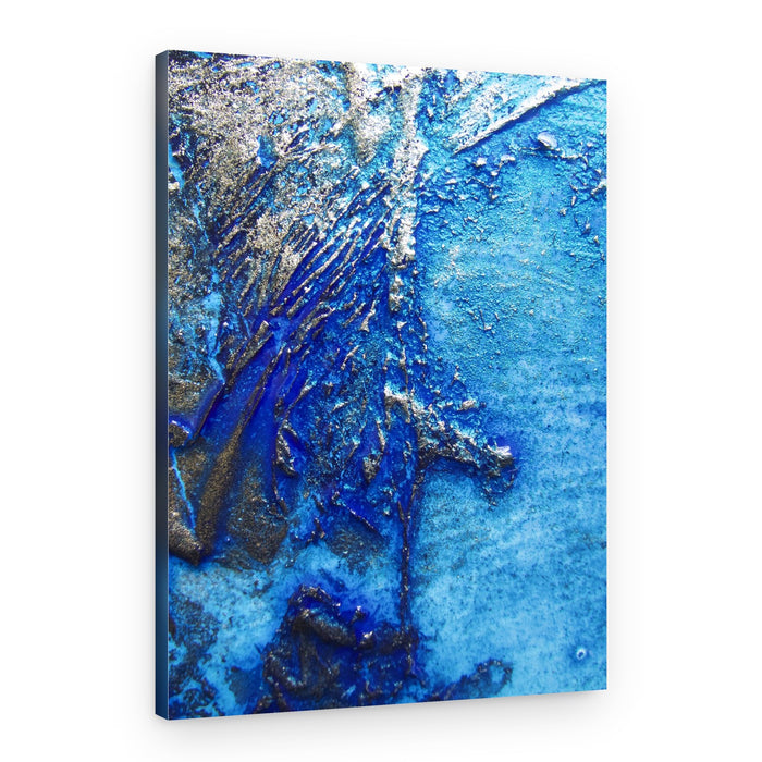Bold Abstract - Cobalt Blues – Canvas Print