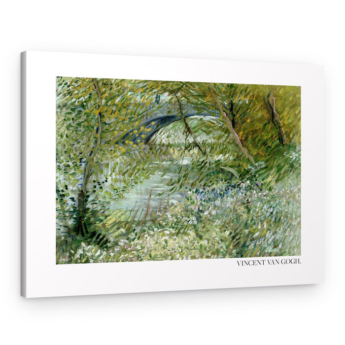 River Bank In Springtime (1887) Horisontal – Canvas Print