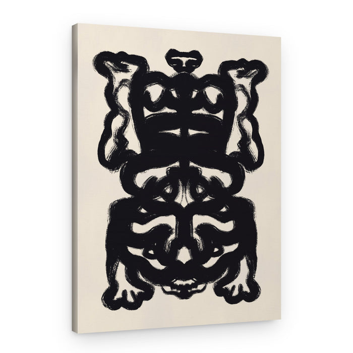 Black Ink Totem – Canvas Print