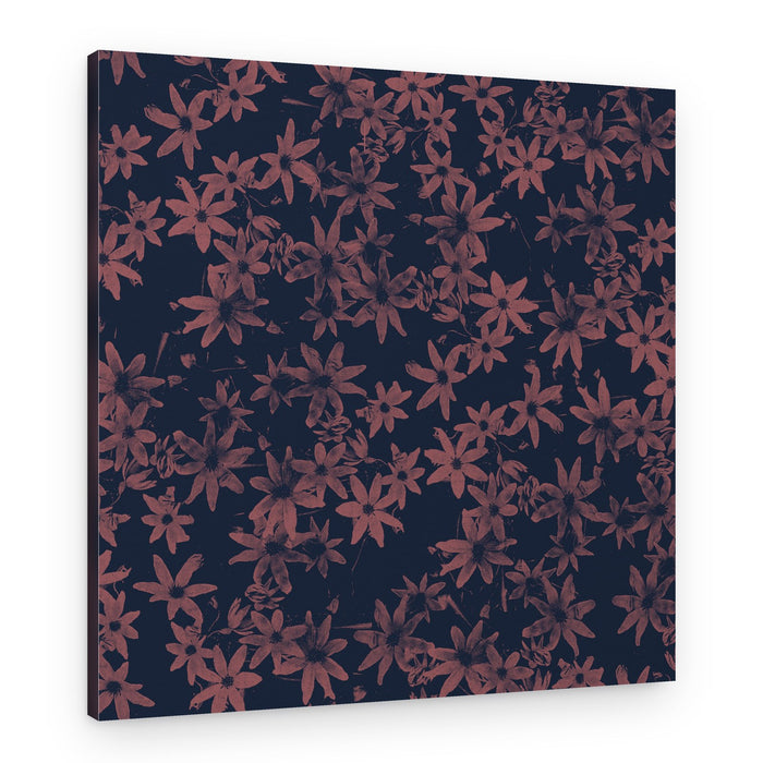 Moody Floral Pattern – Canvas Print