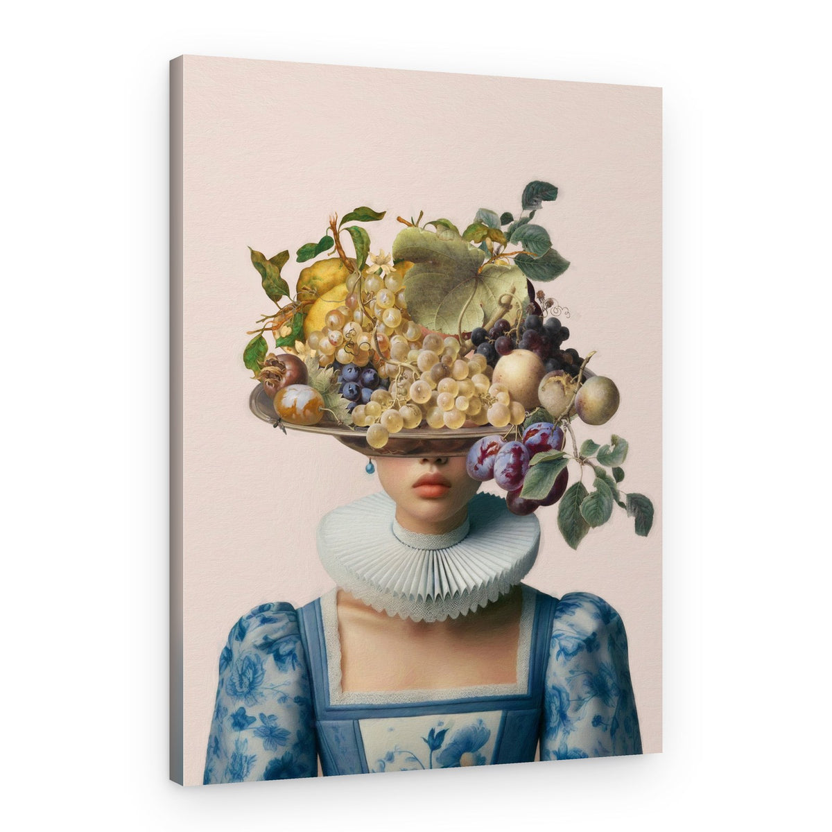 Renaissance Woman Fruit Platter – Canvas Print