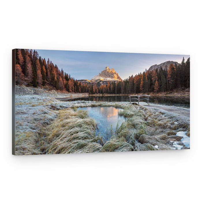 Golden Alpine Morning – Canvas Print