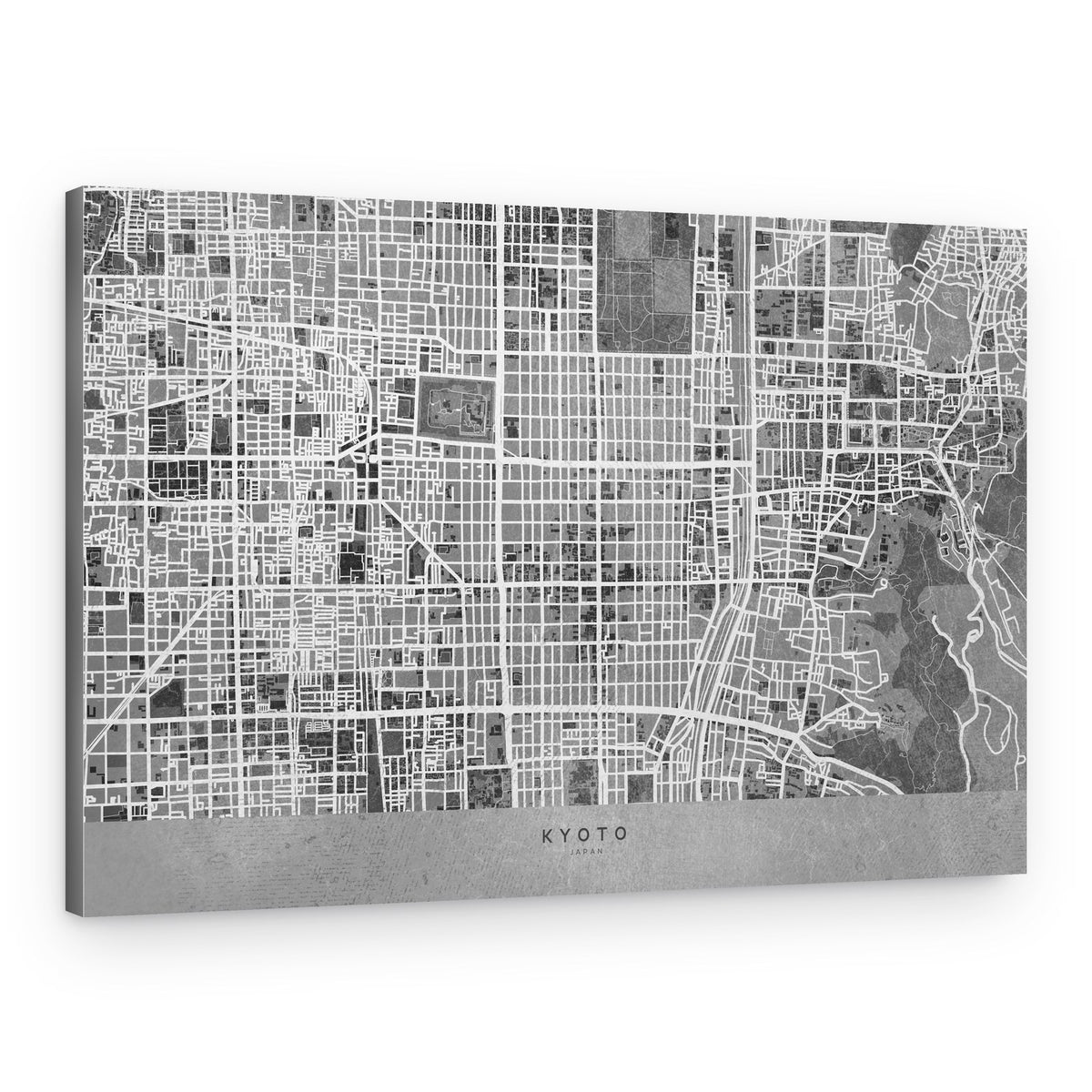 Kyoto Urban Grid – Canvas Print