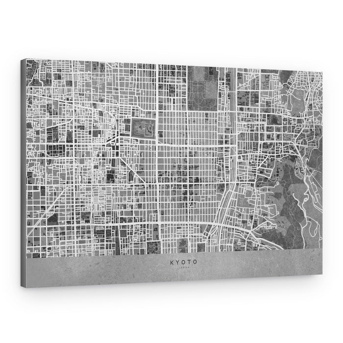 Kyoto Urban Grid – Canvas Print