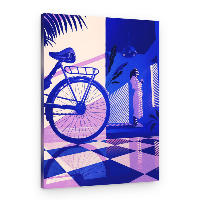 Bicycle by Window Light – Canvas Print