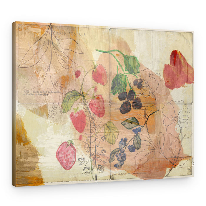 Vintage Berry Harvest – Canvas Print