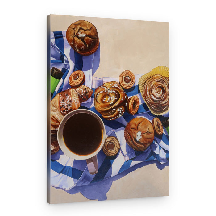 Cozy Morning Pastries – Canvas Print