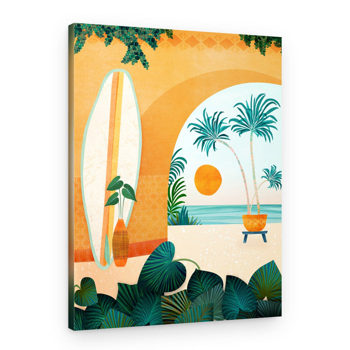 Seaside Surf Retreat V2 – Canvas Print