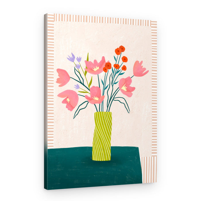 Vibrant Floral Still Life – Canvas Print