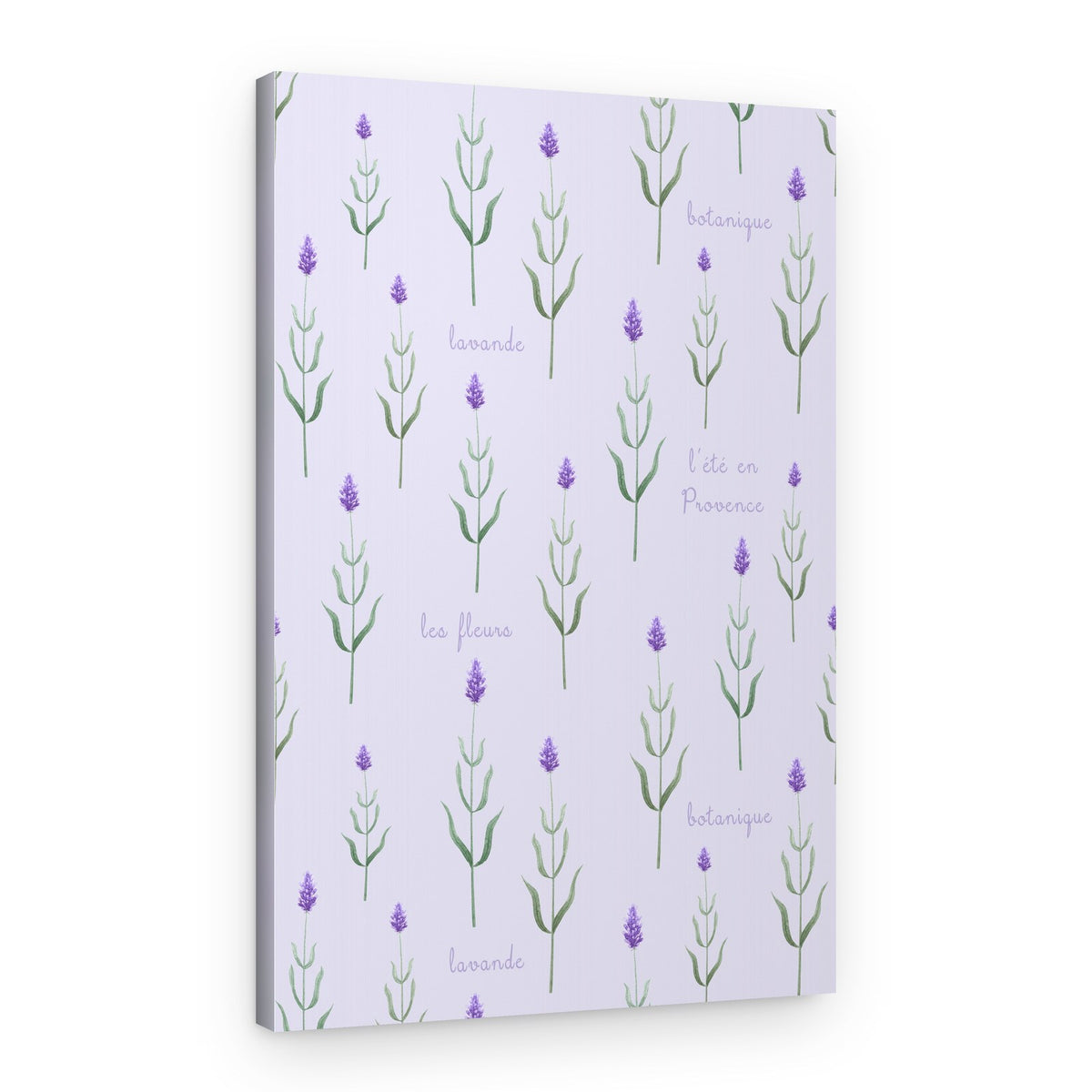 Provence Lavender Pattern – Canvas Print
