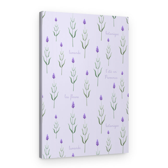 Provence Lavender Pattern – Canvas Print