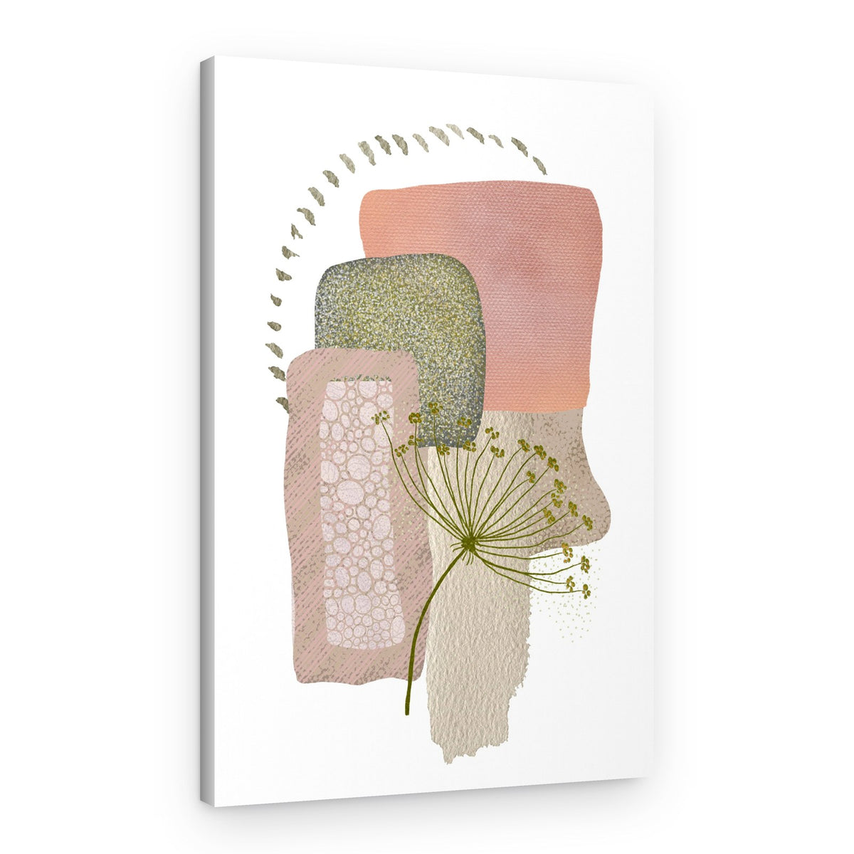 Abstract Earthy Botanicals – Canvas Print
