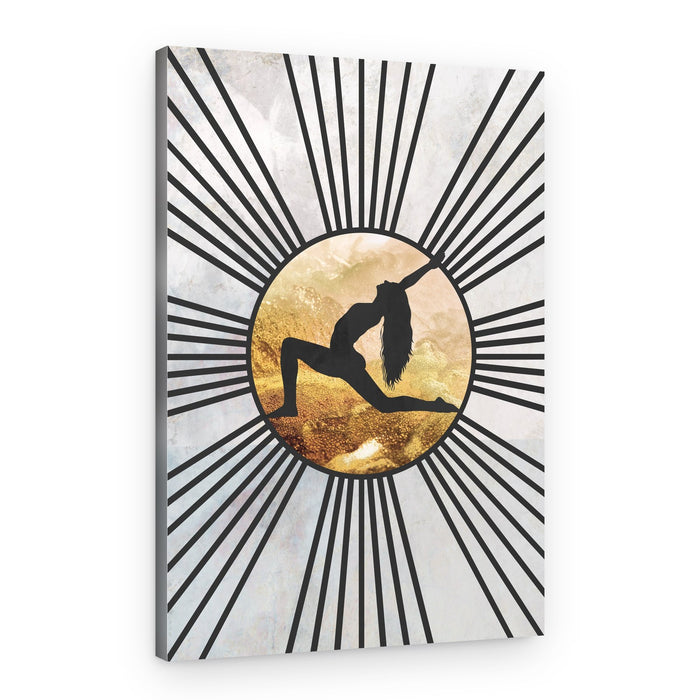 Golden Sun Yoga – Canvas Print