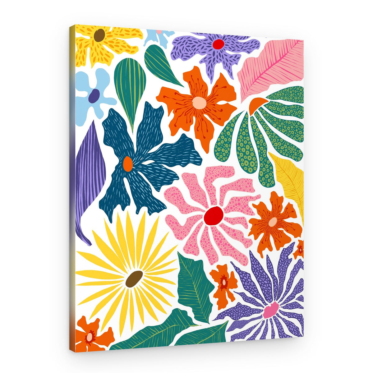Vibrant Floral Garden – Canvas Print