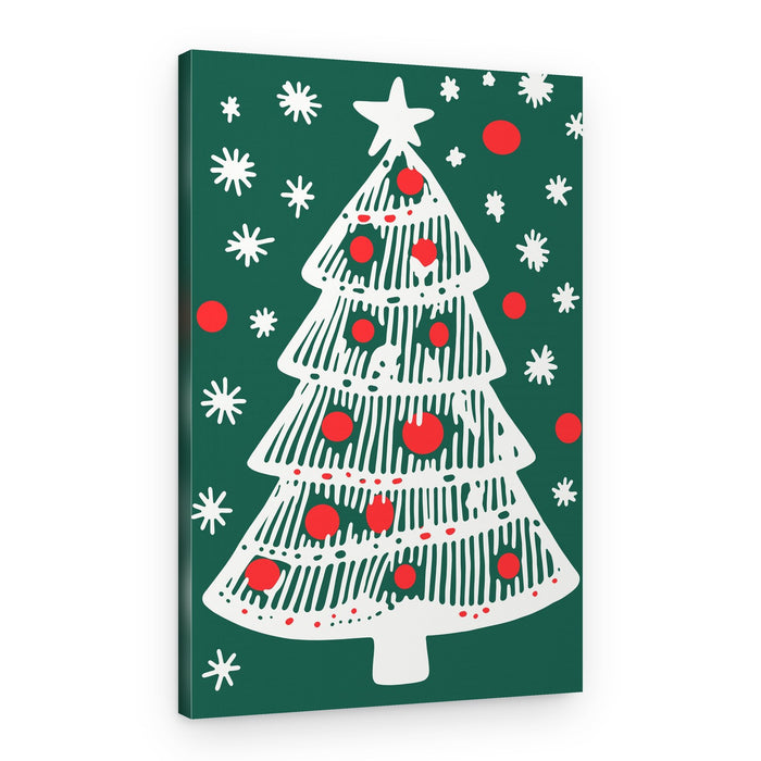 Classic Christmas Tree – Canvas Print