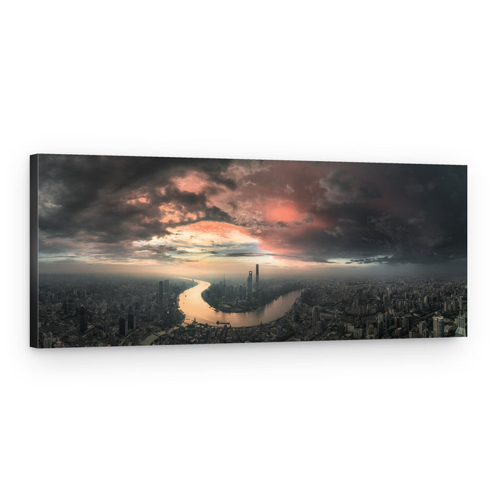 City Sunset Panorama – Canvas Print