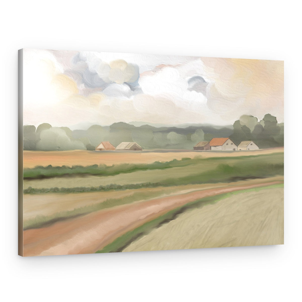 Rustic Countryside Fields – Canvas Print