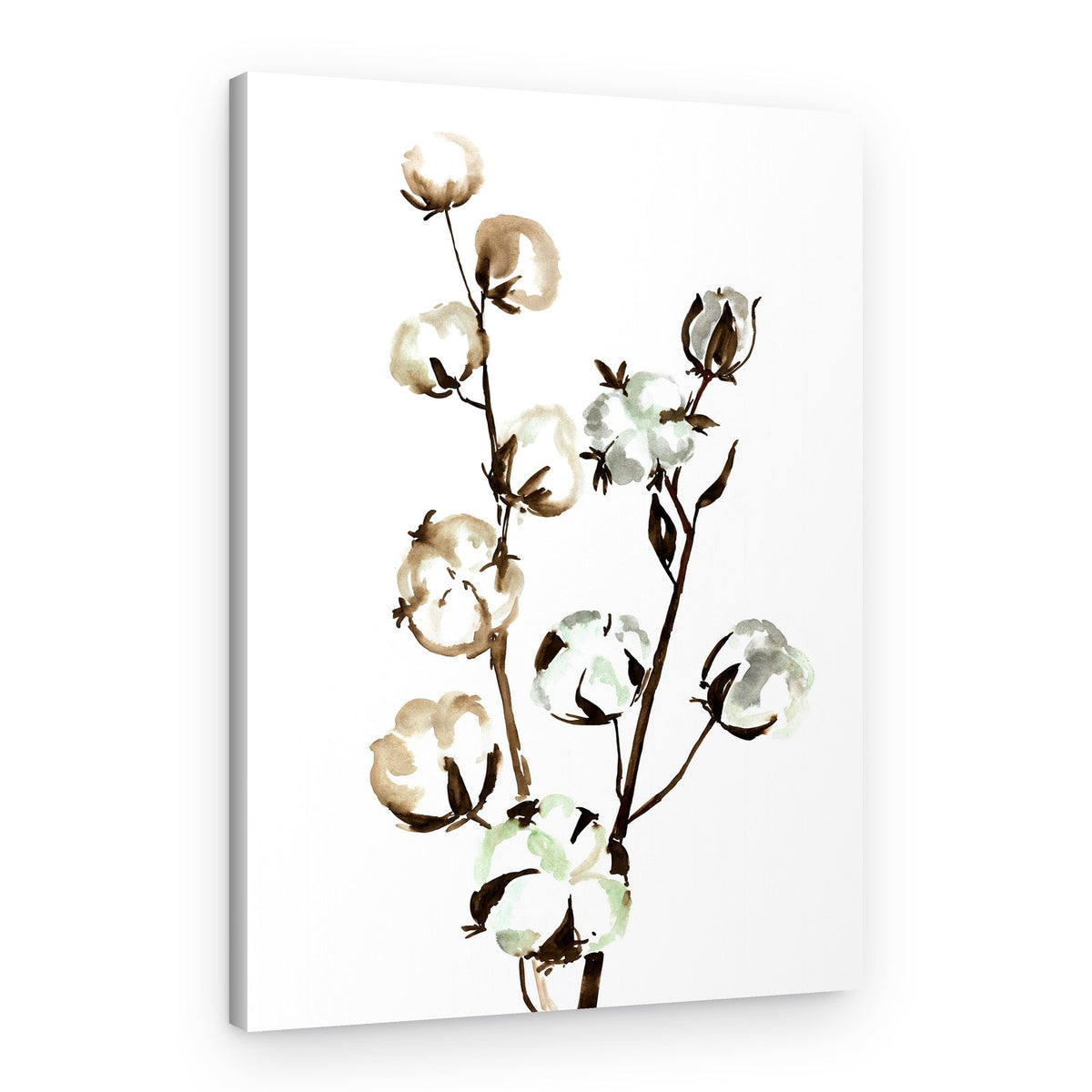 Fluffy Cotton Branches – Canvas Print