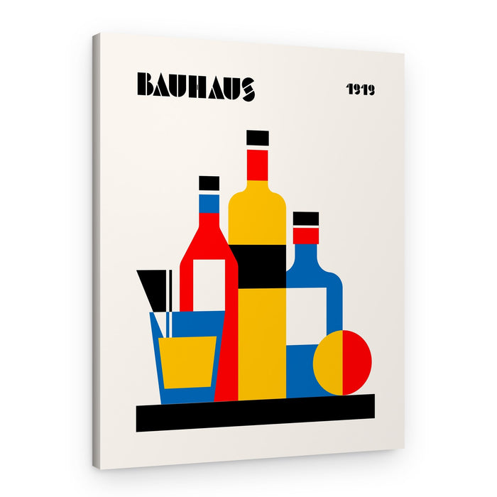 Bauhaus Geometric Still Life – Canvas Print