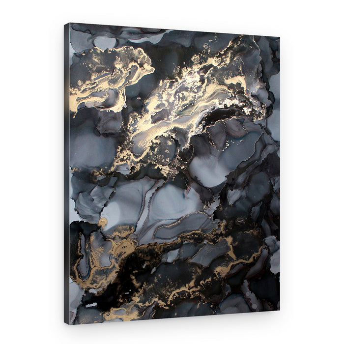 Abstract Gold Flow – Canvas Print