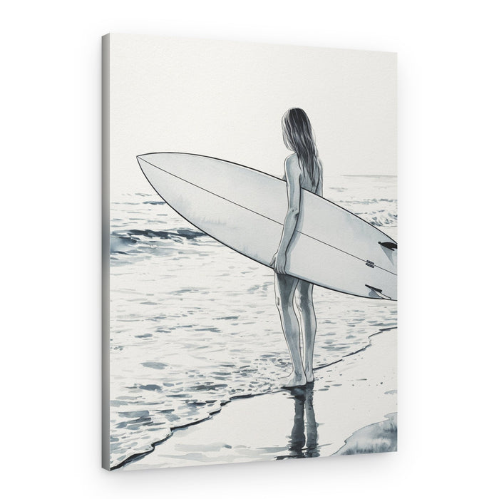 Beach Surfer Girl – Canvas Print