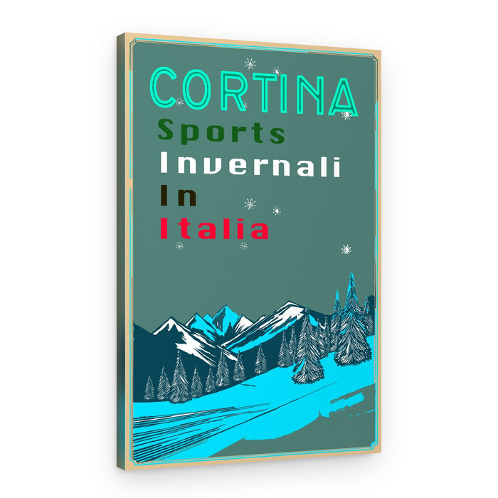 Cortina Italian Winter Sports – Canvas Print