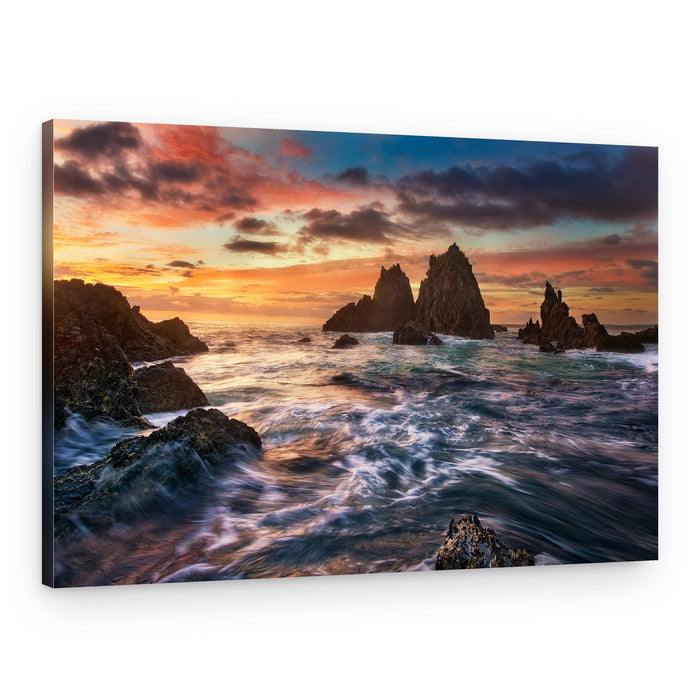 Dramatic Coastal Sunset – Canvas Print