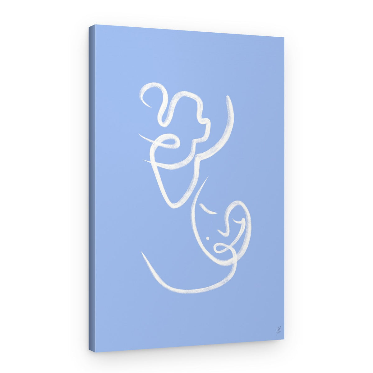 Blue Line Serenity – Canvas Print