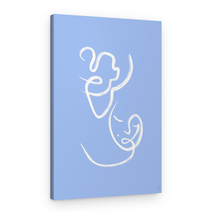 Blue Line Serenity – Canvas Print
