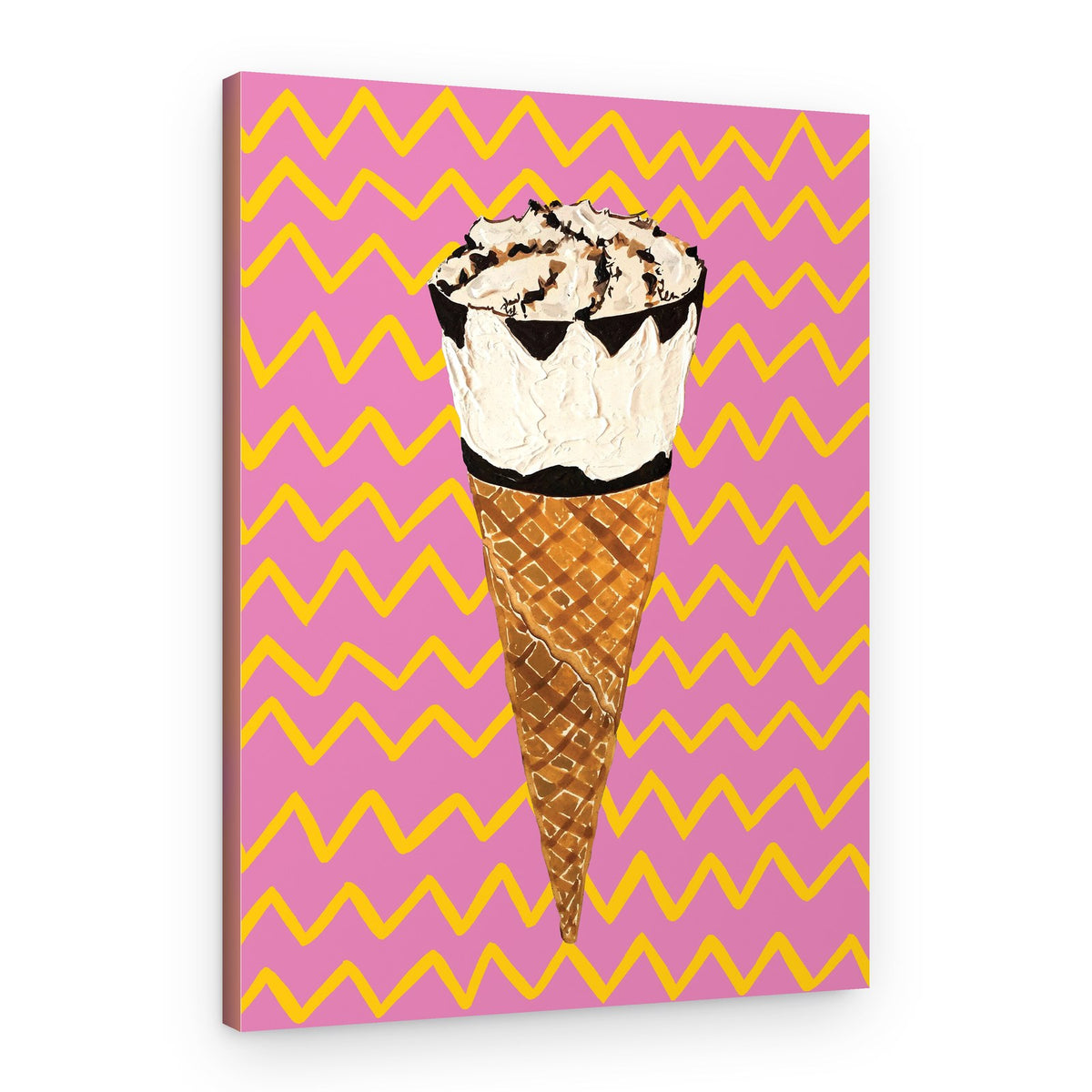 Pop Art Ice Cream Cone – Canvas Print