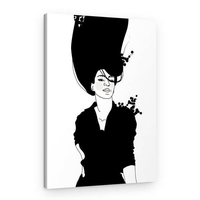 Elegant Woman Portrait – Canvas Print